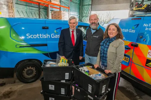 Gordon Brown, Chris O'Shea, Arabella Weir